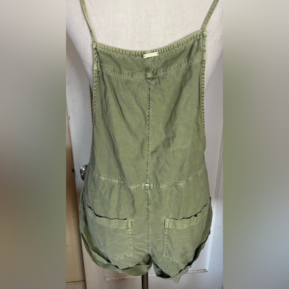 Billabong Casual Linen Romper Overall Beach Surf California Coastal Cowgirl - Picture 9 of 14